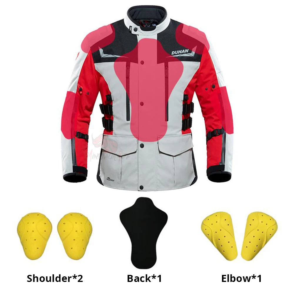 DUHAN Men Autumn Winter Jacket Motorcycle Waterproof Moto Electric Thermal Heated Heating | Автомобили и мотоциклы