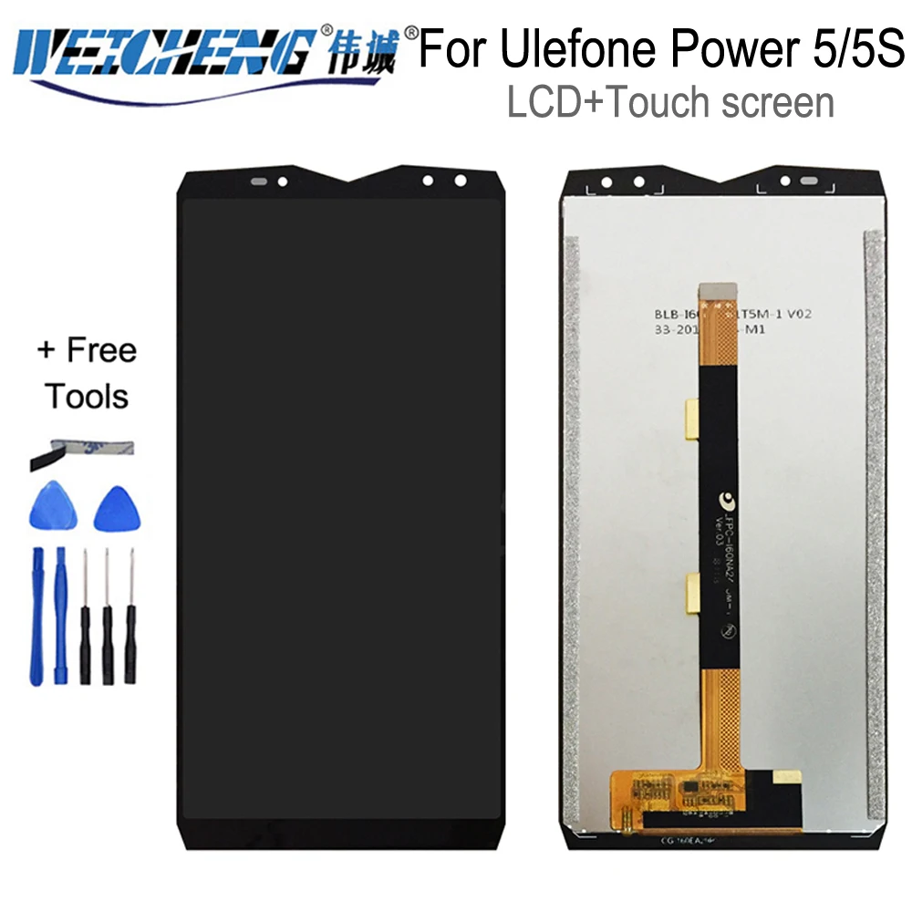 Для оригинального Ulefone Power 5 5S LCD дисплей + кодирующий преобразователь сенсорного