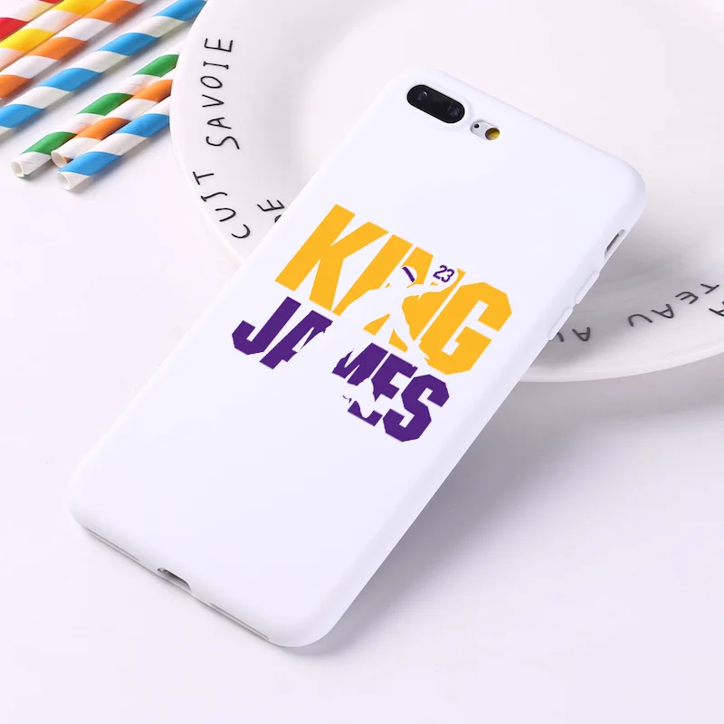 LeBron king James 23 Лос-Анжелес мягкий чехол для телефона из ТПУ чехол для iPhone11 pro 5 5S se 6 6s X Xs XR MAX 7 8 plus - Цвет: W-2293