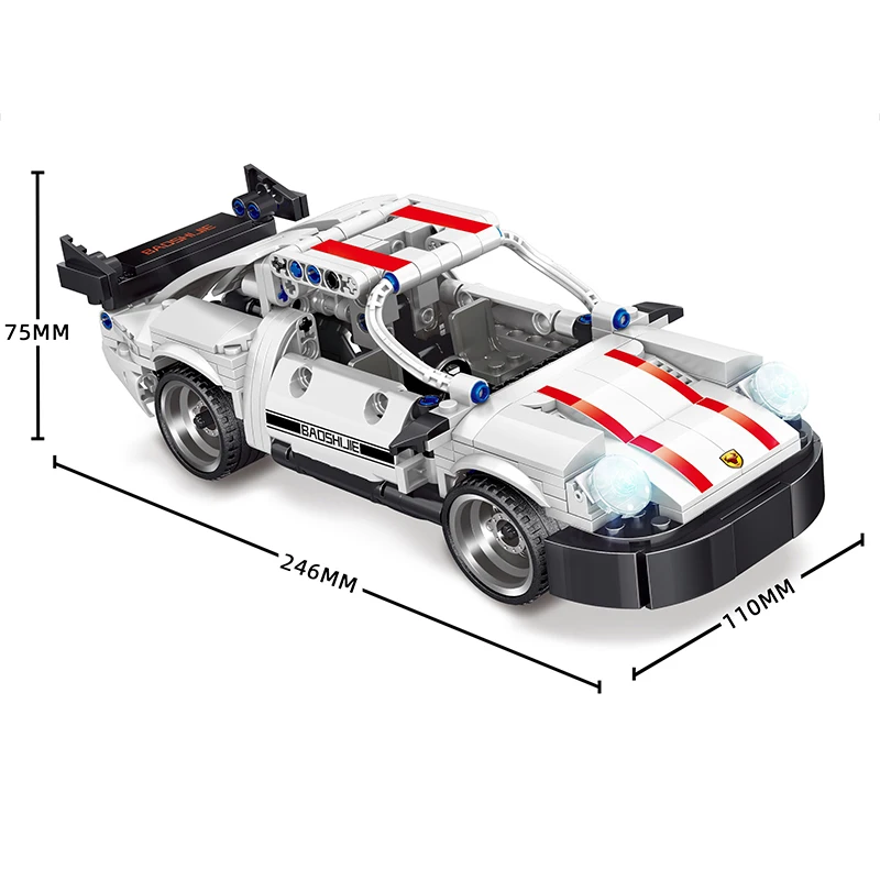 

City Car series Creator Expert Technical Classic Speed Vehicles Pull Back Car Building Block Bricks Toys For Childrens Gift Boys