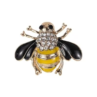 hot rhinestone enamel bee brooch pin for women insect brooches jewelry scarf clip accessories