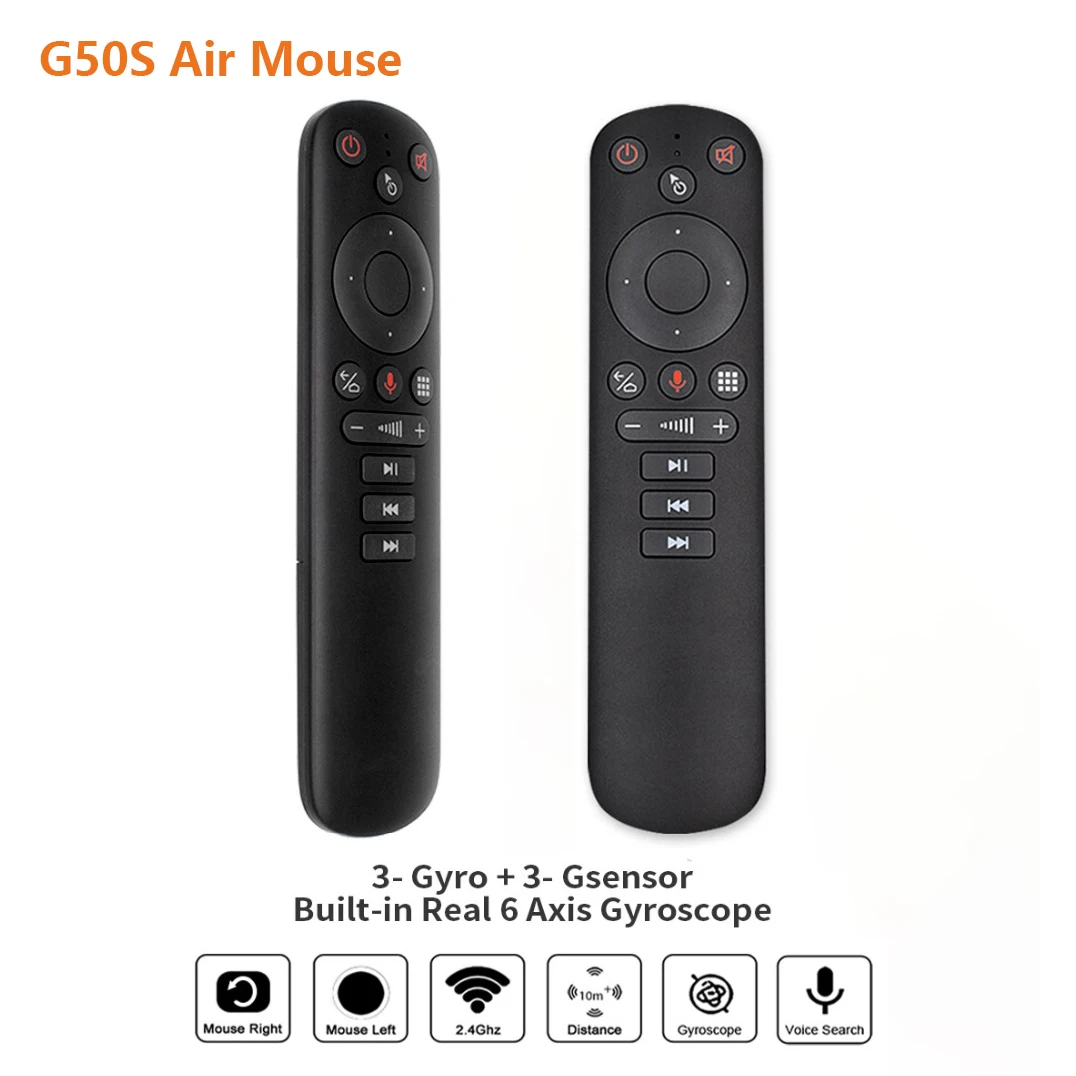 Пульт ДУ G50S Air Mouse с голосовым микрофоном и гироскопом 2 4 ГГц | Электроника