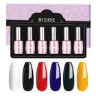 Гель-лак MIZHSE высокой емкости гибридные лаки для ногтей Полупостоянный гель УФ-лак белые черные цвета для маникюрного набора