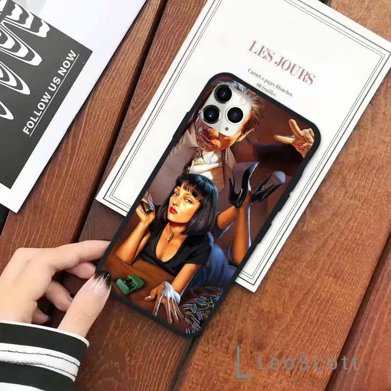

PULP FICTION MOVIE POSTER Phone Case for iPhone 11 12 pro XS MAX 8 7 6 6S Plus X 5S SE 2020 XR Soft silicone
