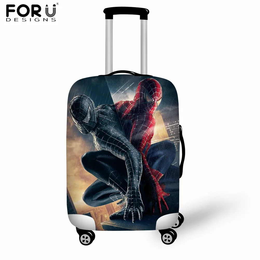 FORUDESIGNS/Эластичный Защитный чехол для багажа с рисунком суперчеловека-паука, чехол от пыли 18-32 дюймов, чехол для багажника, аксессуары для путешествий - Цвет: LH1008