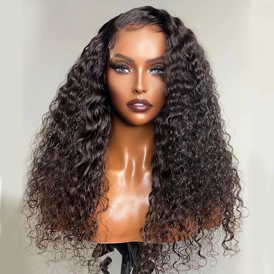 

13x6 Lace Frontal Wig 30 Inch Water Wave 13x4 Lace Front Wig Human Hair Wigs Deep Curly Glueless Virgin Brazilian 180% Density