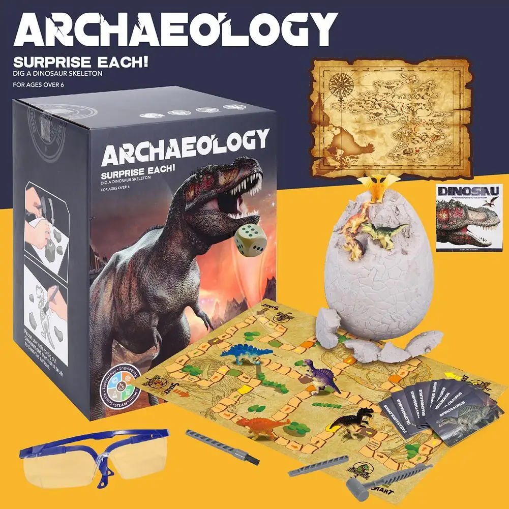 

DIY Dinosaur Digging Toys Novelty Digging Fossils Excavation Dinosaur Dinosaur Egg Skeleton Assembly Digging Toys Toys D5D2