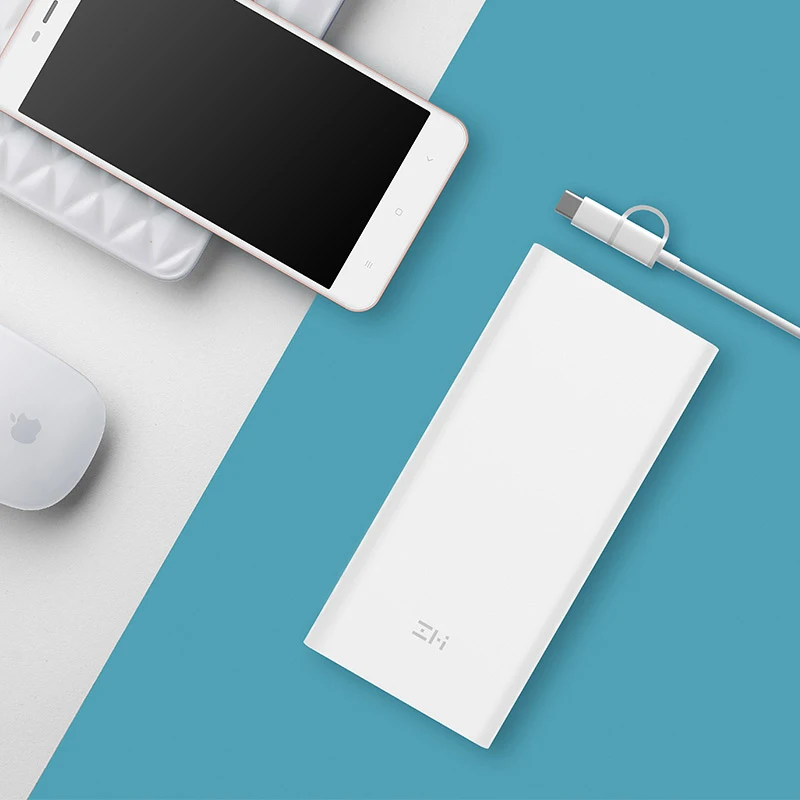 Z mi power bank Bank 20000 мА/ч быстрая зарядка QC3.0 Xiao батарея двойной USB 27 Вт QB822 для iPhone iPad