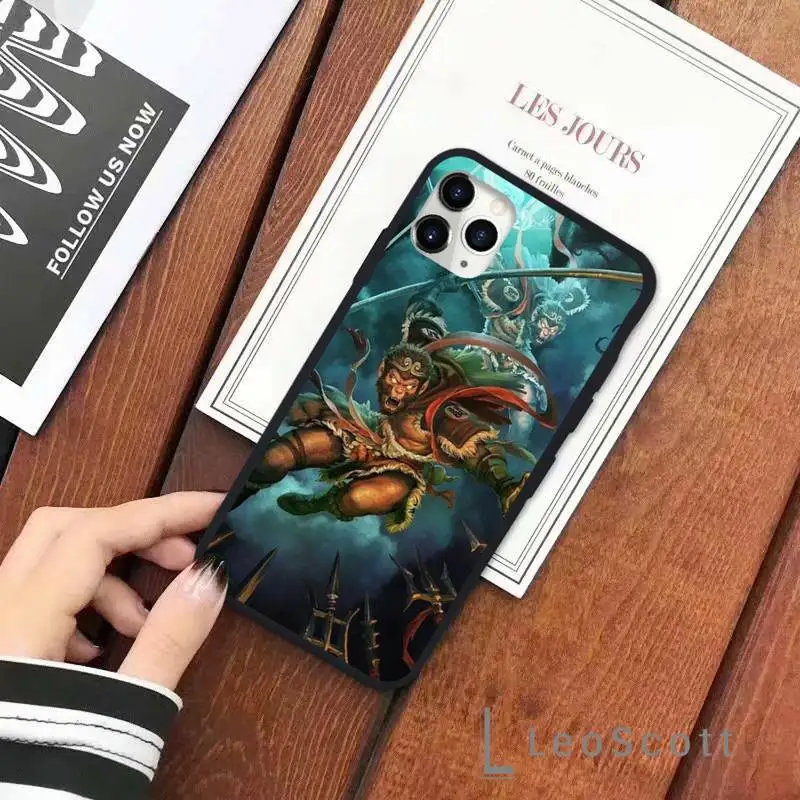 

Monkey King Sun Wukong Phone Case for iPhone 11 12 pro XS MAX 8 7 6 6S Plus X 5S SE 2020 XR Soft silicone