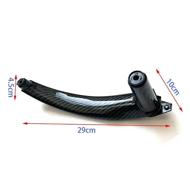 Car LHD Interior Carbon Fiber Style Door Handle Outer Cover Replacement For-BMW X5 X6 E70 E71 E72 2007-2013 | Автомобили и