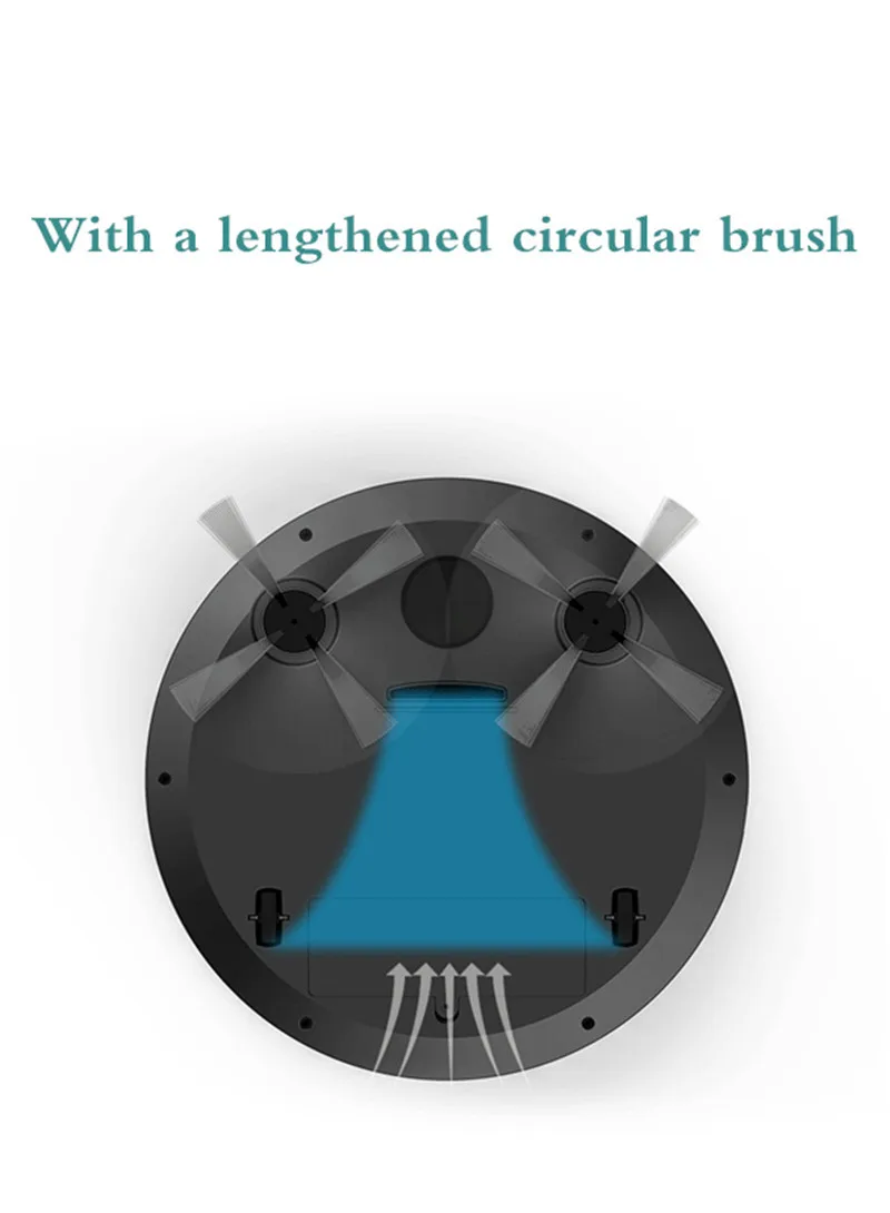 Автоматический умный робот пылесос с двойным вращением боковые щетки подъемники