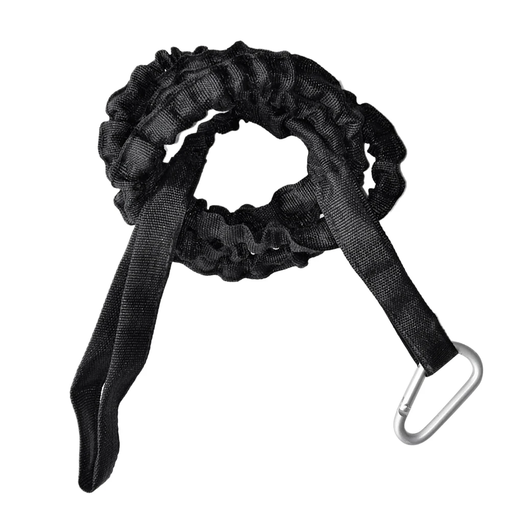 

61.4'' Cinch-Lock Webbing Kayak Canoe Paddle Fishing Rod and Gear Leashes with Carabiner