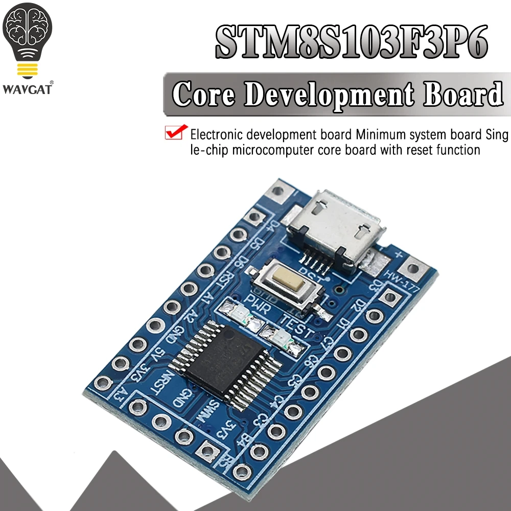 Новый чип STM8S103F3P6 системная плата STM8S STM8 макетная Минимальная основная
