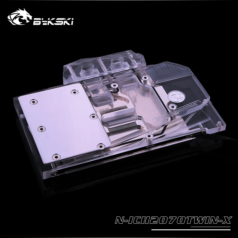 Водяной блок Bykski с полным покрытием графического процессора для MAXSUN RX580 кулер