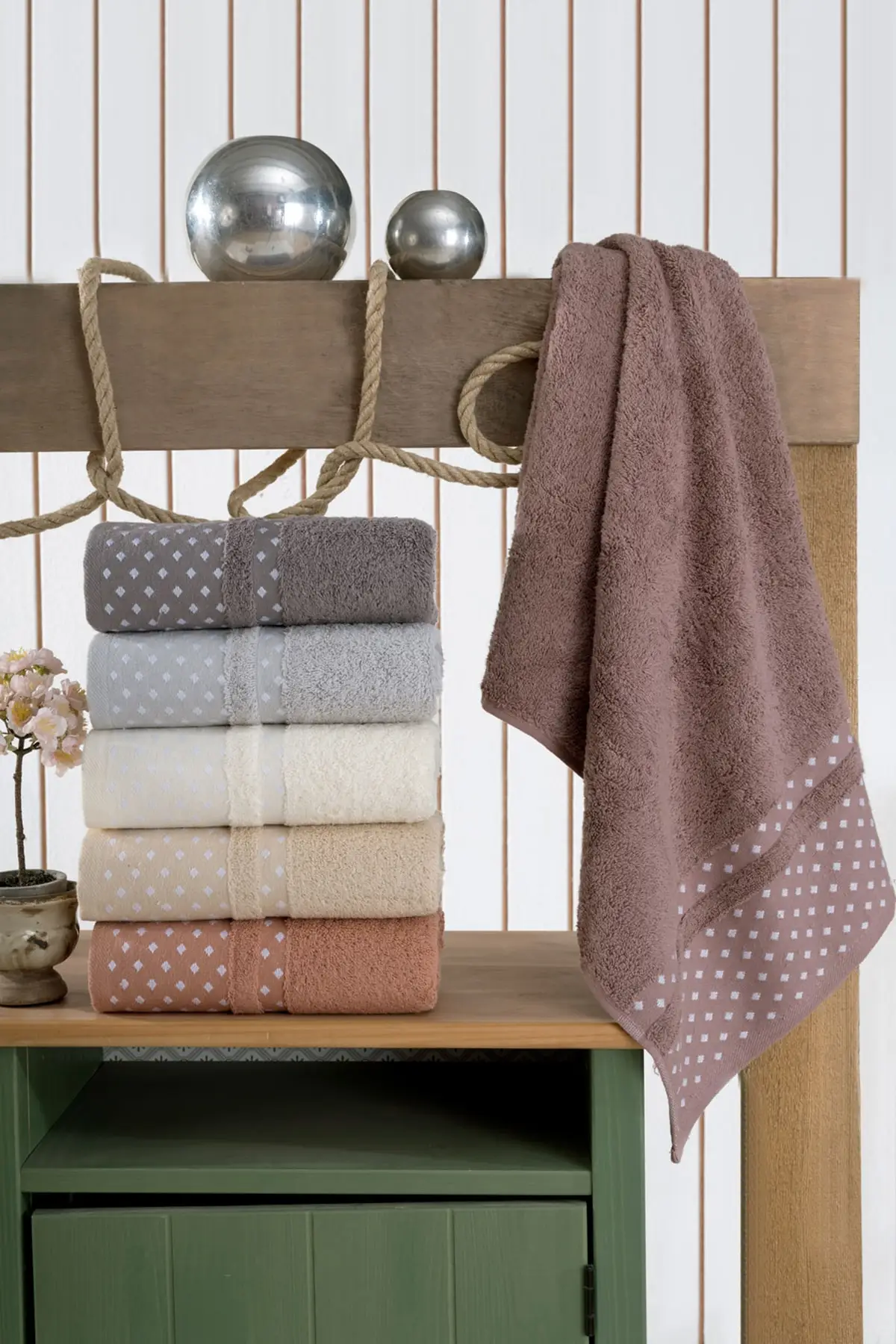 

100 cotton 50x90 6l Towel Set-POINT