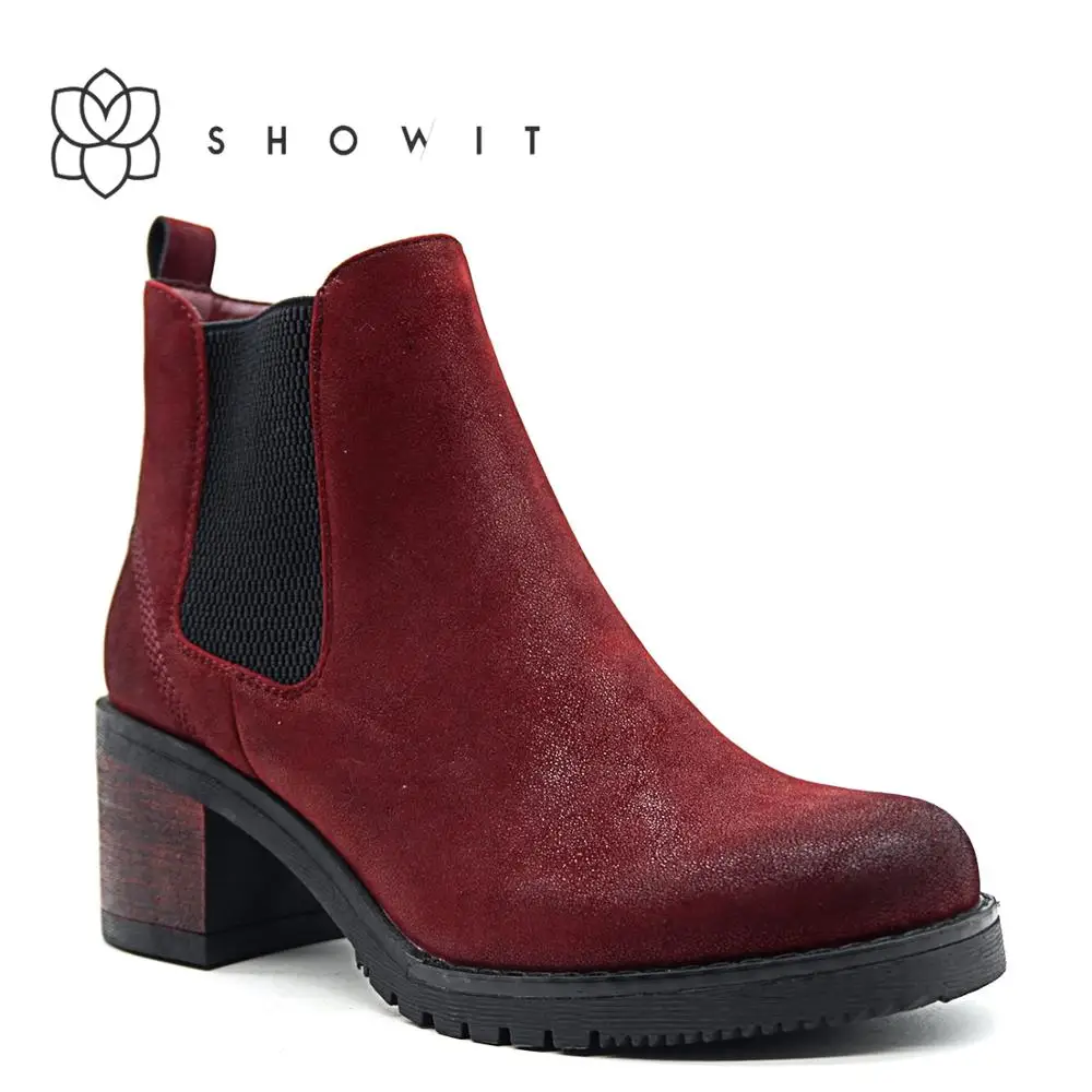 Модная женская обувь в стиле Cheasal с подходящим каблуком красивые классические