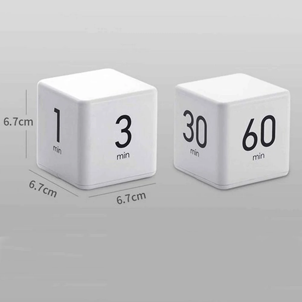 Стильный кухонный таймер Cube многофункциональный управление 5/15/30/60 минут детский