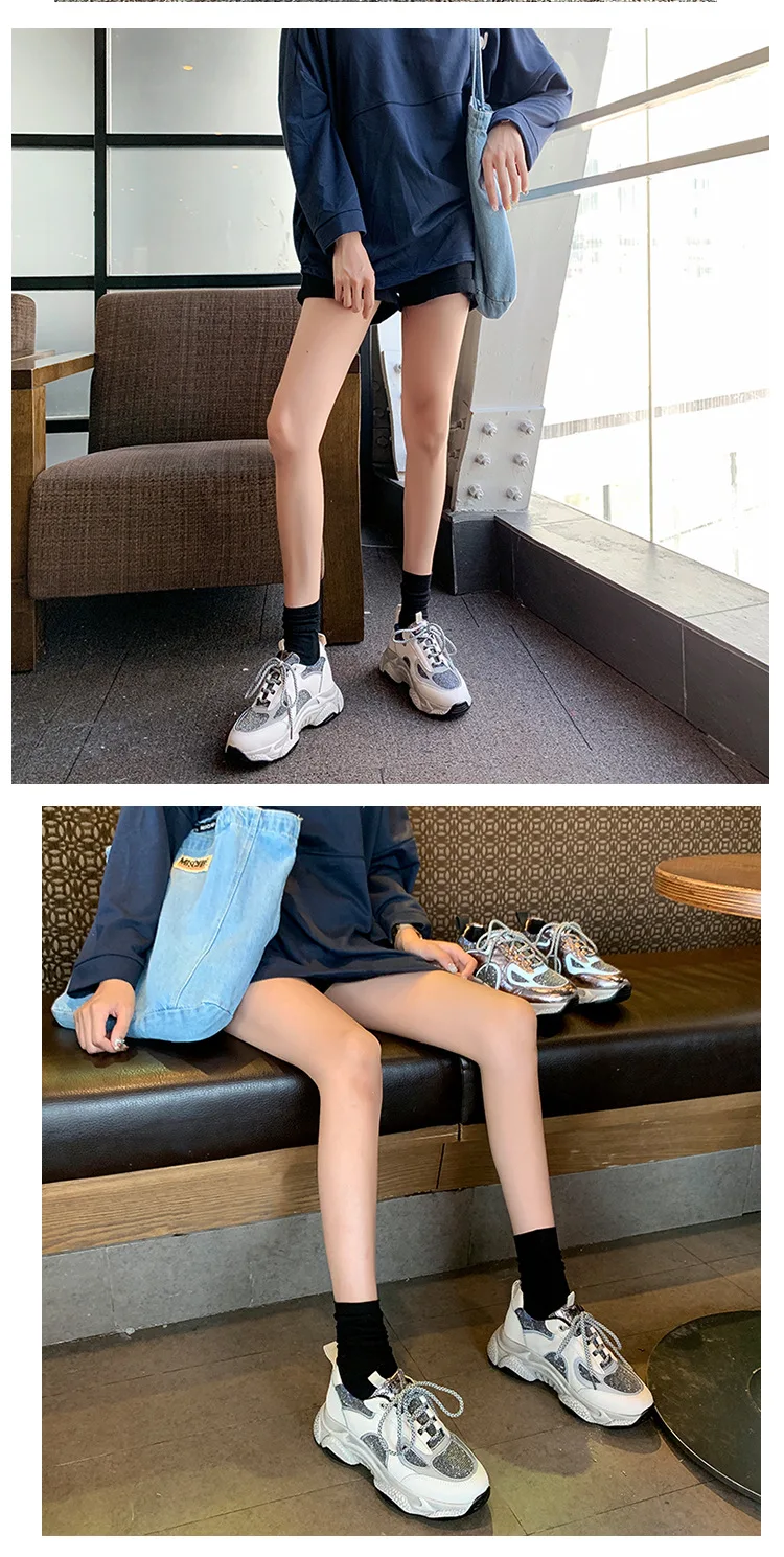 Осенне-зимняя женская спортивная обувь, модные женские кроссовки для бега, дышащие кроссовки на платформе, Женская ZQ-171
