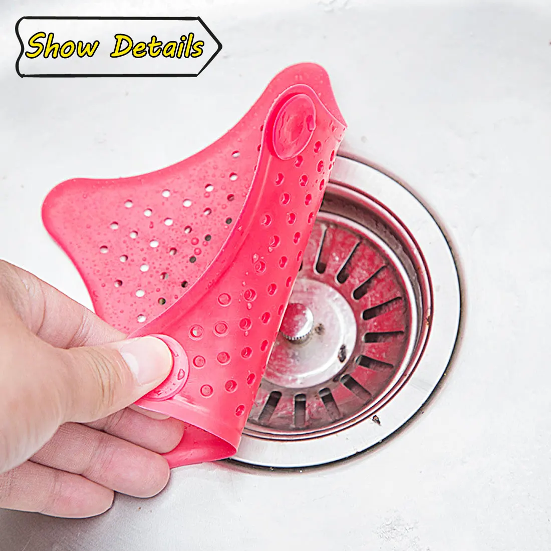 

1pcs Sewer Star Outfall Strainer For Kitchen Waste Bathroom Sink Filter Anti-blocking Floor Drain Hair Stopper Catcher Accessori