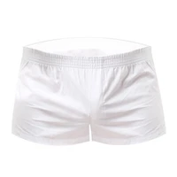 hot sell men solid color summer sports gym elastic waist shorts beach swimming trunks