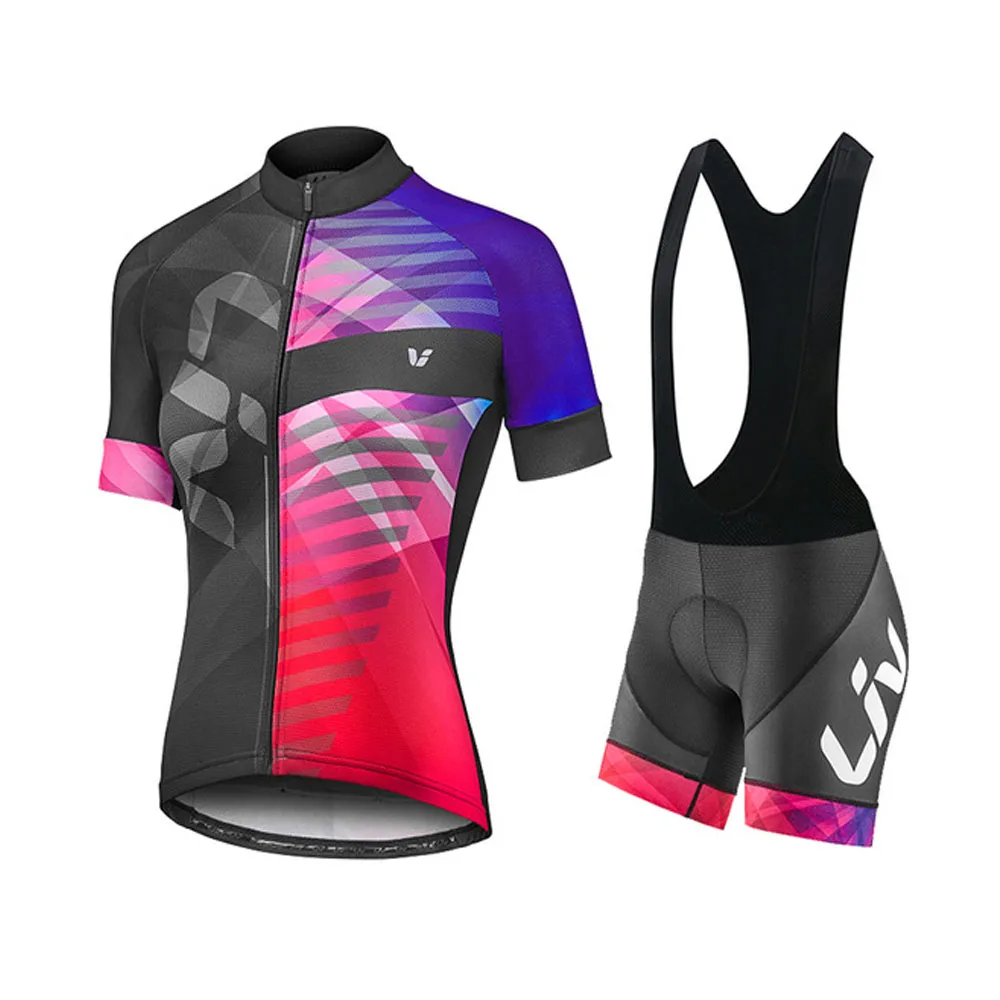 Женский комплект из Джерси для езды на велосипеде летняя женская одежда