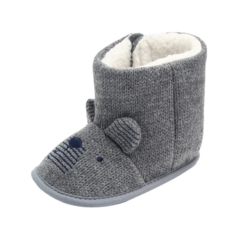 

Winter Baby Boys Girls Wool Cotton Boots Warm First Walkers Baby Shoes Indoor Soft Bottom baby Toddler Shoes 0-24M