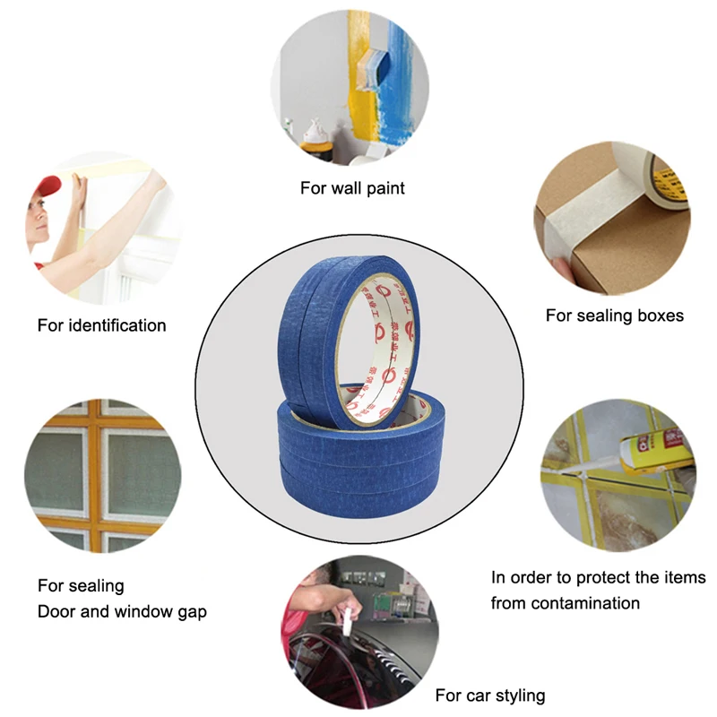 Стикеры для автомобиля клейкая лента легко удаляемая стайлинга синяя художника