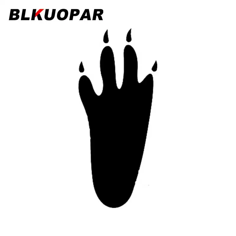 

Наклейка на автомобиль BLKUOPAR с изображением следов животных, оригинальная Водонепроницаемая наклейка на холодильник, багажник, аксессуары ...