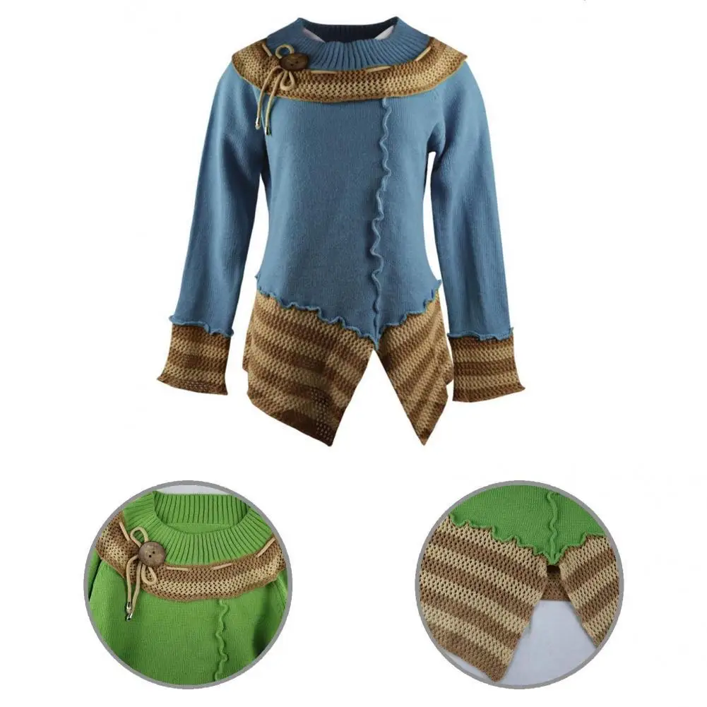 

Chic O-Neck Slim Fit Knitted Pullover Knitted Sweater All-Match Long Sleeve