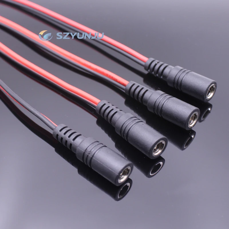 Высокое качество DC Мощность Jack с проводом DIY 16 AWG 5 5*2 мм женский и мужской разъем
