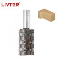 livter disposable insert straight router cutter with multiple cutting flutes for rough rebating and sizing in woods