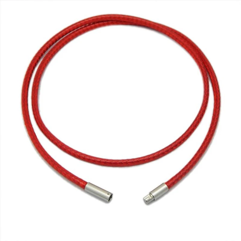 Шнурок для подвески на вощеном шнуре из Нержавеющая сталь соединение-защелка