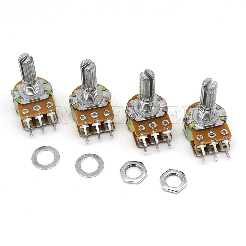 Потенциометр WH148 5 шт. 6 лампочек длина 15 мм B1K B2K B5K B10K B20K B50K B100K B250K B500K B1M