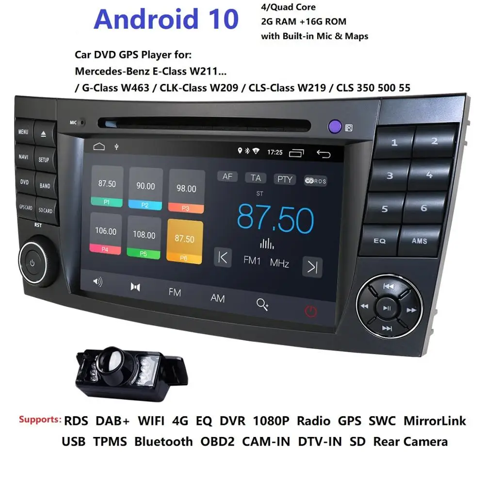 Автомобильный DVD плеер для Mercedes Benz E Class W211 W209 W219 2din android Радио стерео система GPS