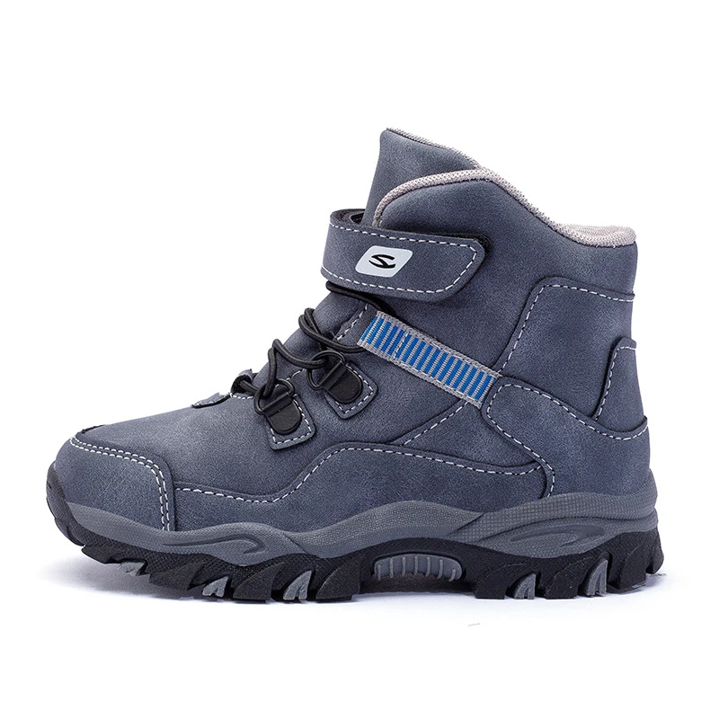 New High Quality Boys Martin Boots 2020 Autumn Winter Tide Anti-skid Keep Warm Snow Plus Size 28-39 Big Kids Shoes | Мать и ребенок
