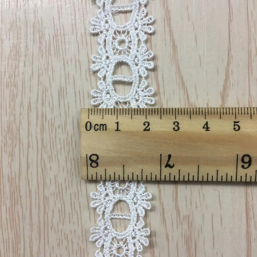 

3yards/lot 2.5cm Clothing accessories DIY water soluble lace lace children 's wear women' s underwear polyester bar code shelf