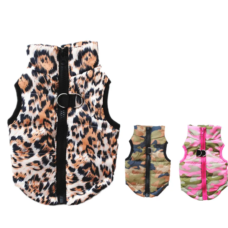 Маленькая одежда с принтом в виде собак камуфляжная ветрозащитная зимняя для