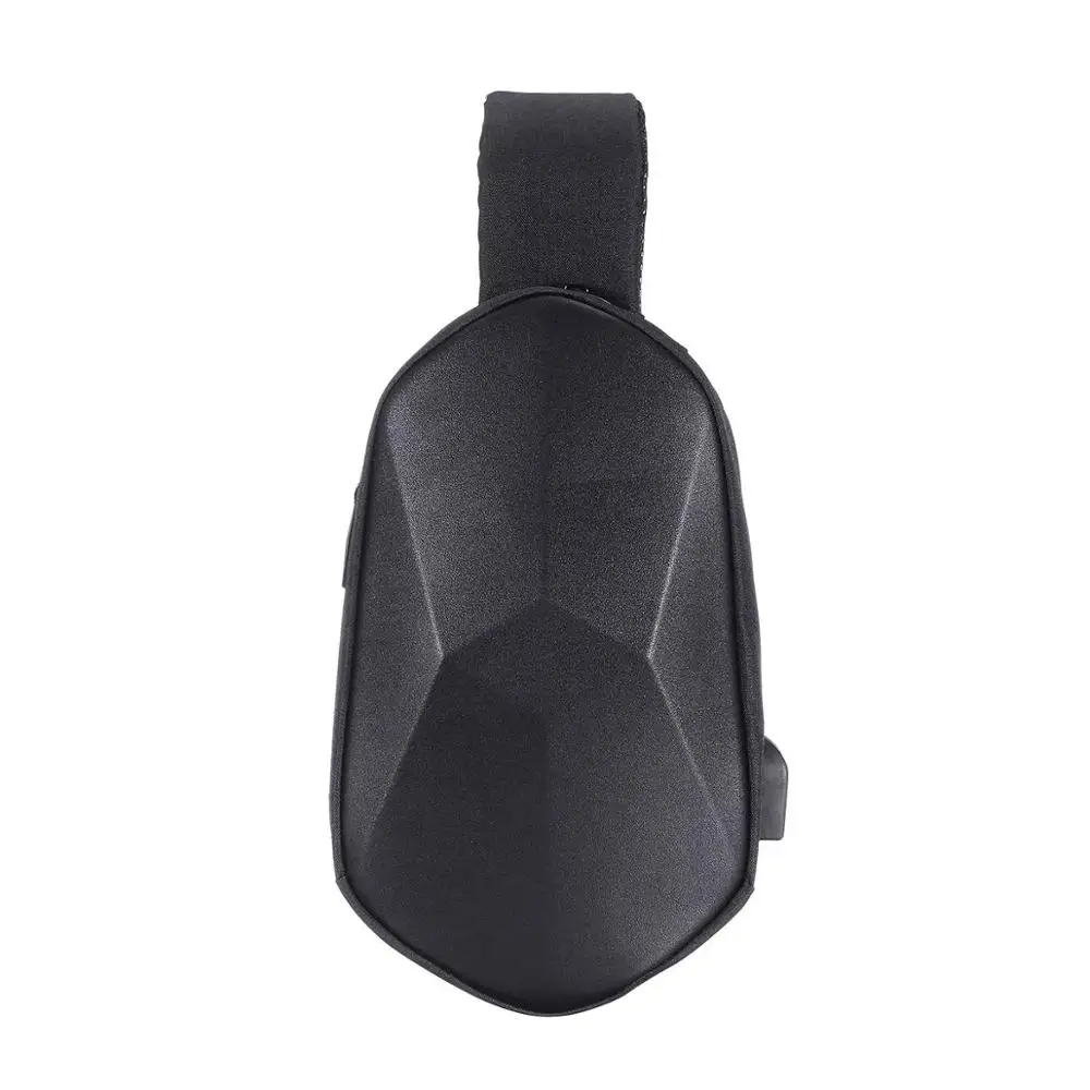 Black Xiaomi BEABORN Polyhedron PU Рюкзак крутая Сумка водонепроницаемая модная спортивная сумка для отдыха нагрудная сумка для путешествий кемпинга - Цвет: Black