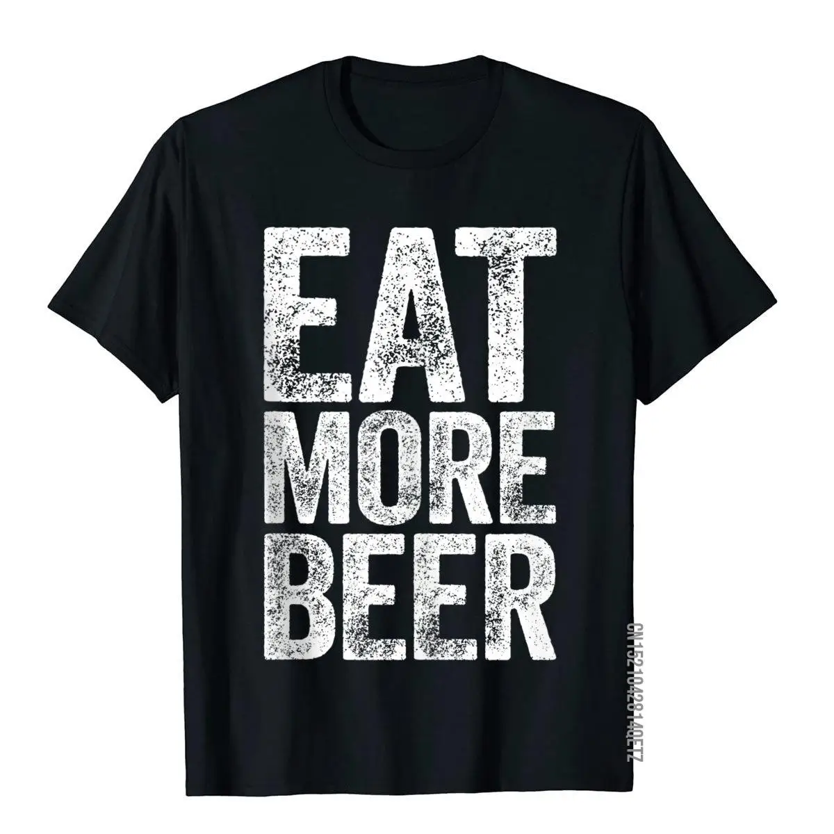 Футболка Eat More Beer забавная Хлопковая мужская футболка с принтом питьевой воды