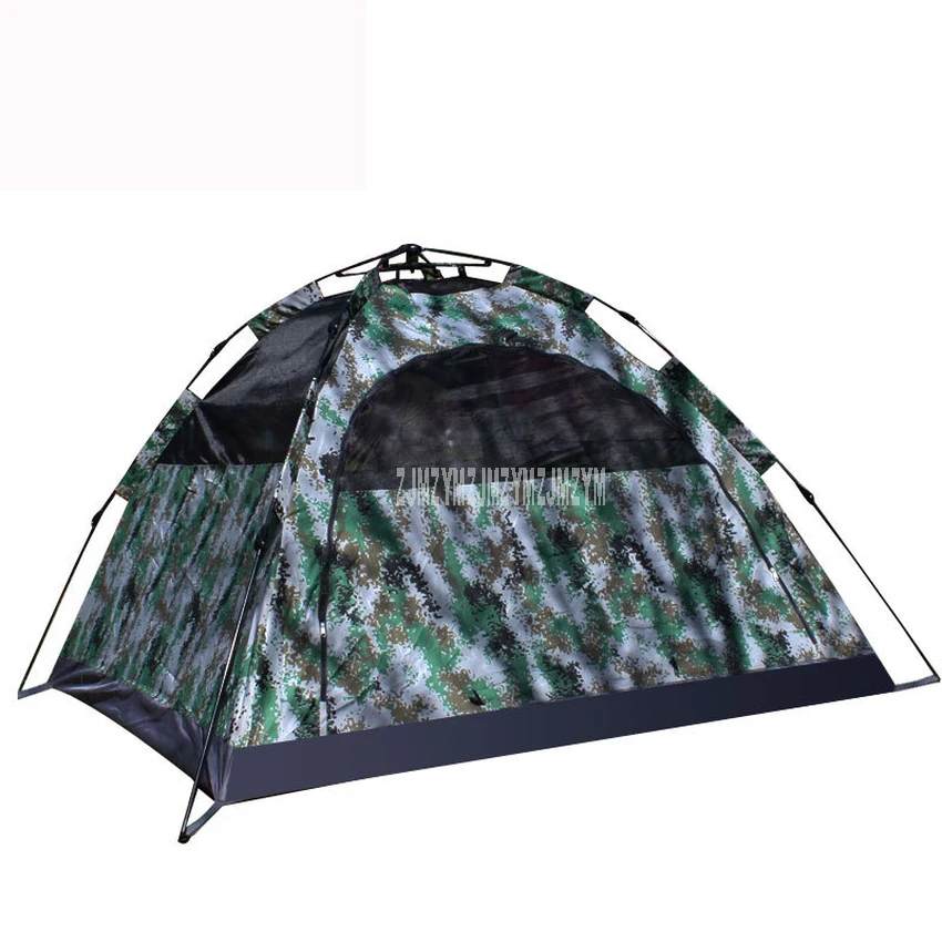 

2 м двойная камуфляжная автоматическая палатка 420D толстая ткань Оксфорд водонепроницаемая палатка для кемпинга, пешего туризма, пикника, бы...