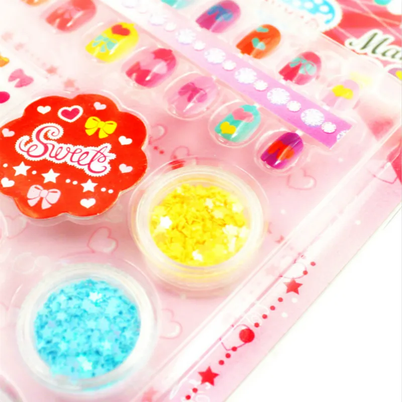 

New Cartoon Fingernail Stickers Set Children's Colorful Diamond Stickers Girl's Makeup Nail Stickers Diy Toys for Girls