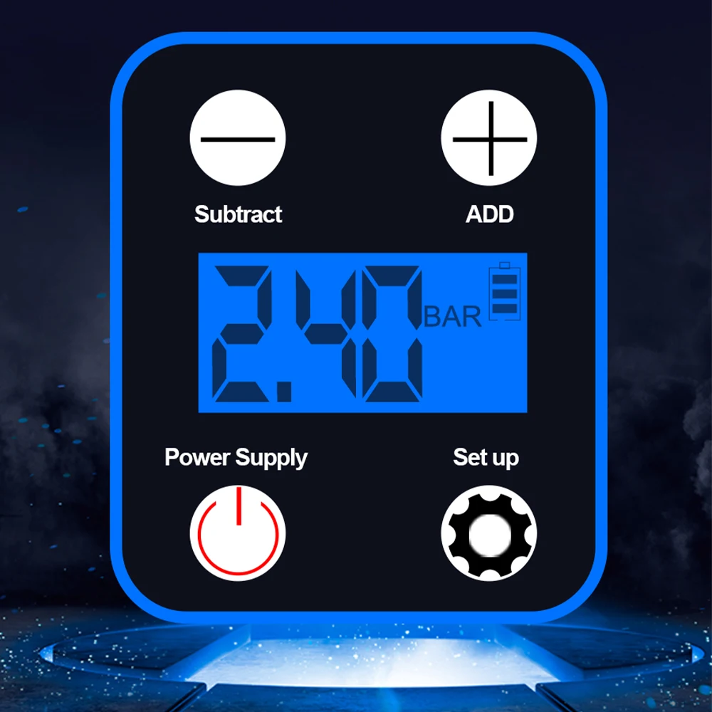 Портативный автомобильный насос M06 для накачивания шин ручной воздушный