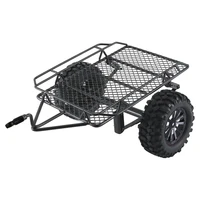 heavy duty racing rc trailer car cargo carrier for trx4 scx10 scx10 iii rc 4wd cc01 110 scale rock truck diy upgrade parts