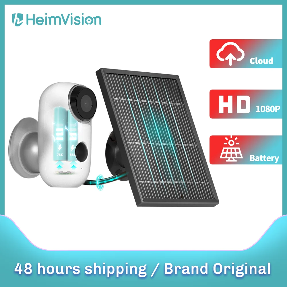 

Heimvision IP Camera Wifi Wireless Solar Panel 1080P Night Vision Battery Rechargeable Waterproof Home Security Cam PIR Motion