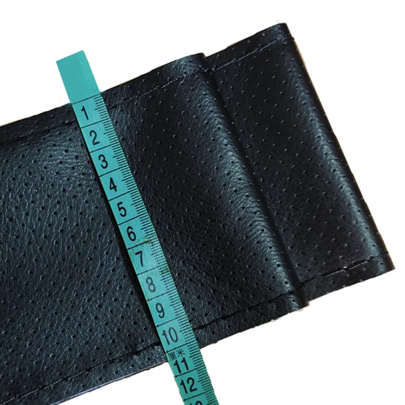 Чехол для руля из натуральной кожи диаметром 38 см мягкий чехол с перфорацией