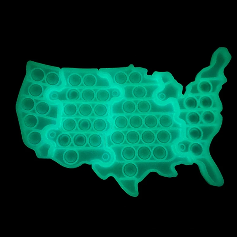 

Push Bubble Toy Child Fidget United States Map Mosaic Stress Puzzle Reliever Pop Antistress Fidget Desktop Decompression Toys