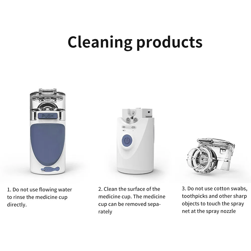 

Onever Mini Portable Ultrasonic Nebulizer Inhaler Asthma Machine Handheld USB Replaceable Battery Handheld Silent 5V