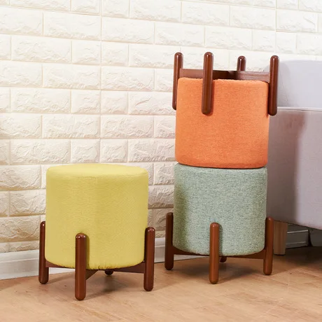 

Современные круглые стулья с мягкой обивкой ног пуфик пуф для живой Рим Материал для дивана из синтетического волокна стулья taburete