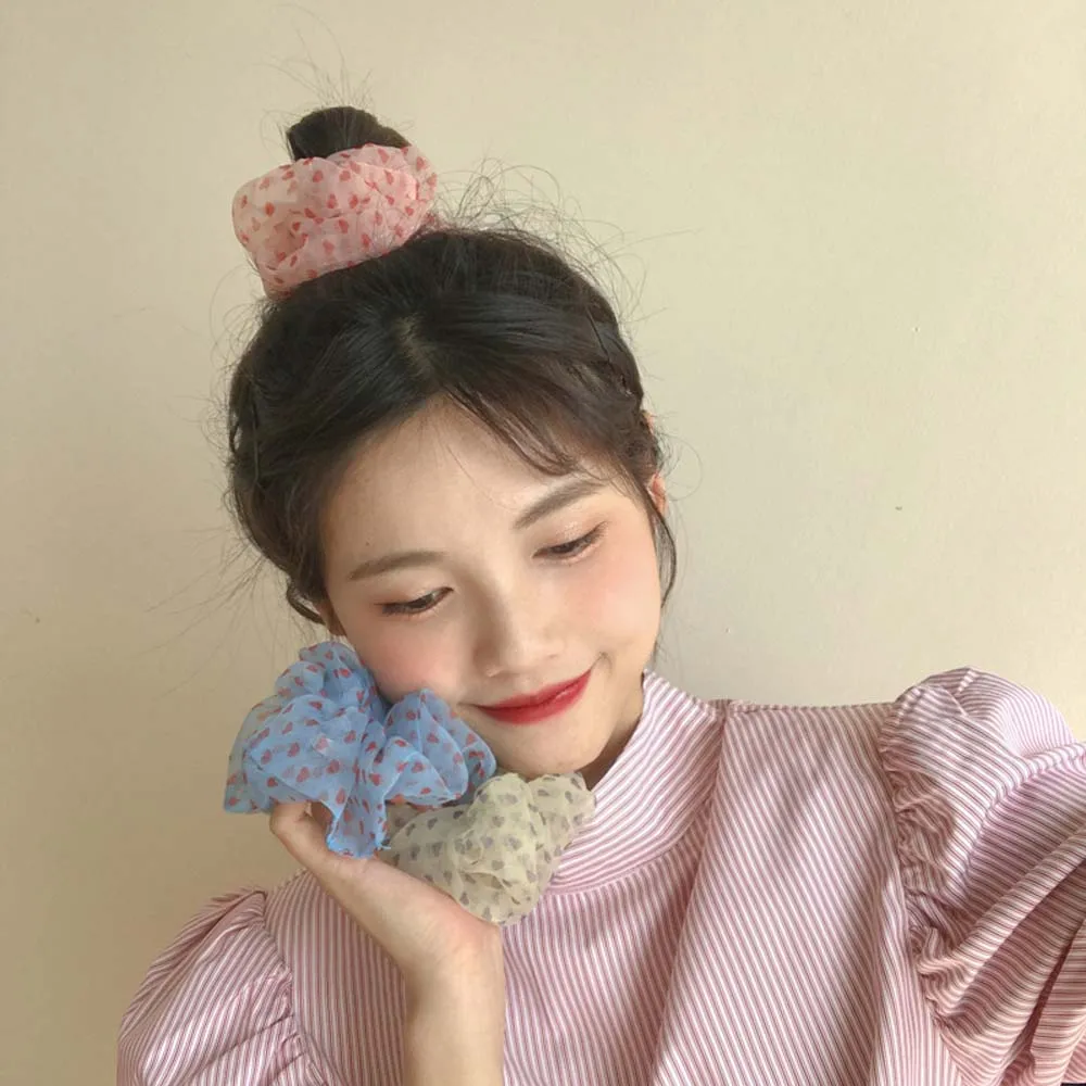 Женская резинка для волос простая эластичная в Корейском стиле фиксации