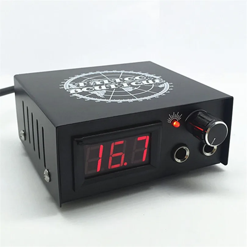 Профессиональный мини блок питания для татуировок 1 шт. черный железный корпус